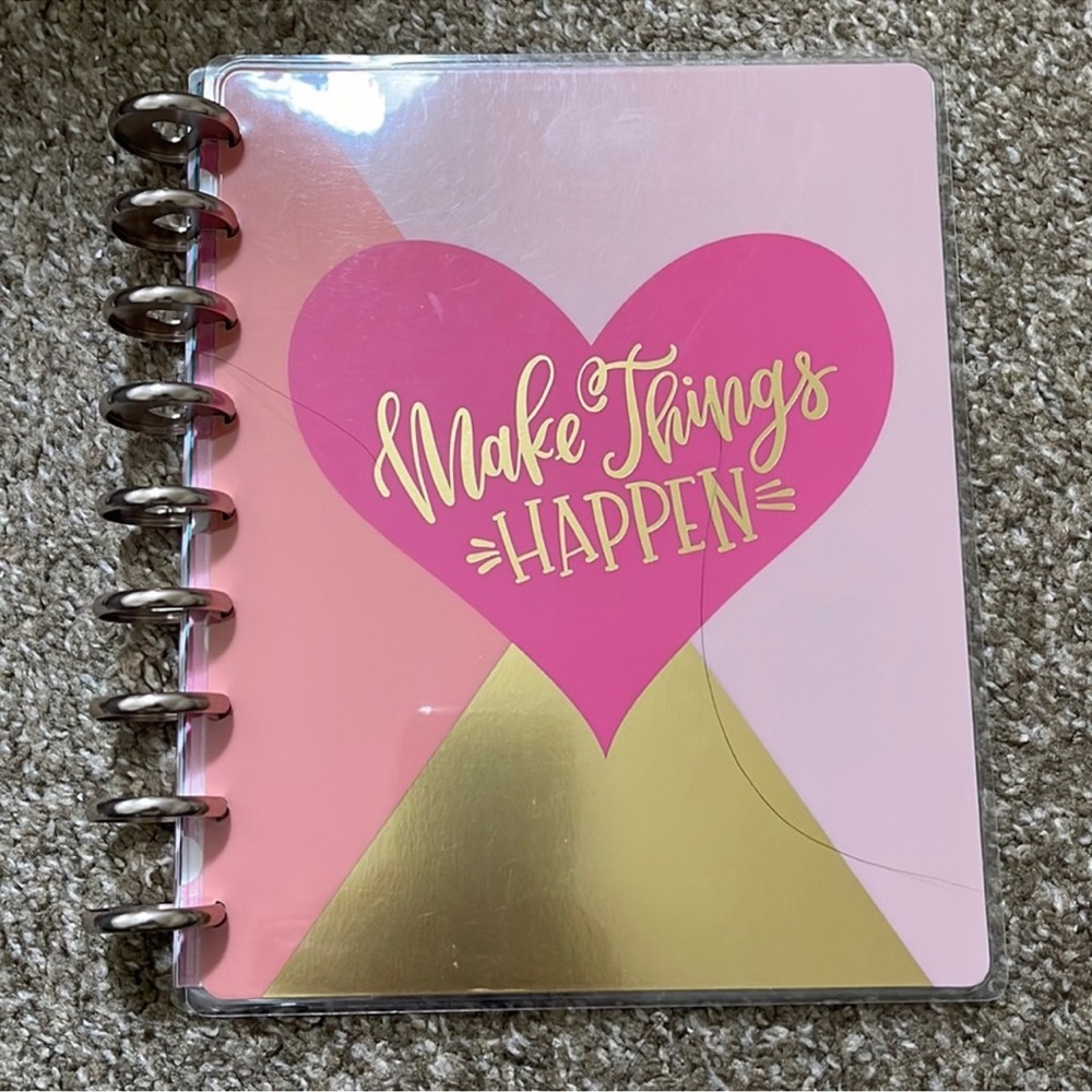 Classic Happy Planner Cover with  Metal Disc